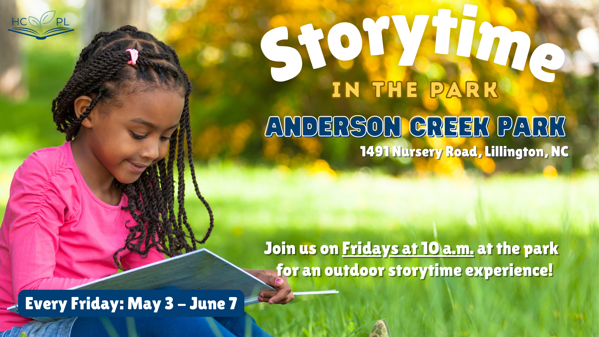 Storytime at Anderson Creek Park