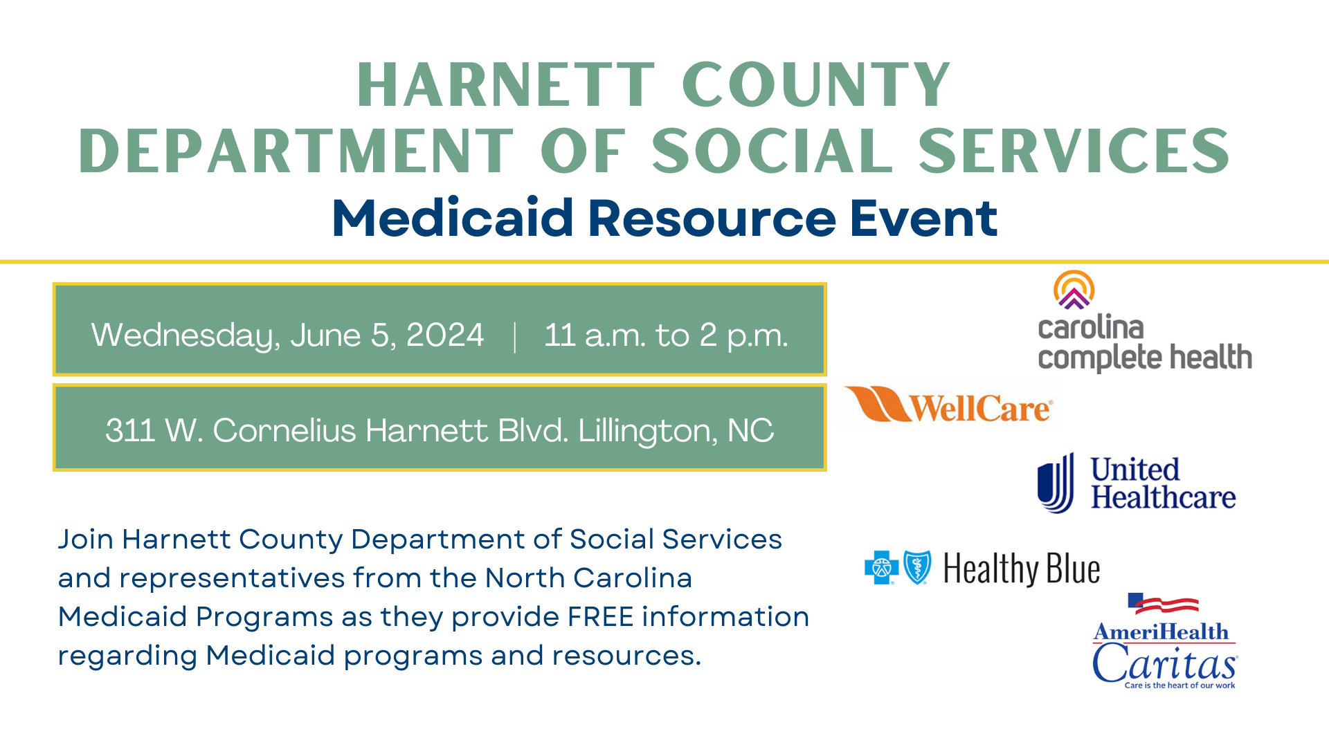 Medicaid Resource Event
