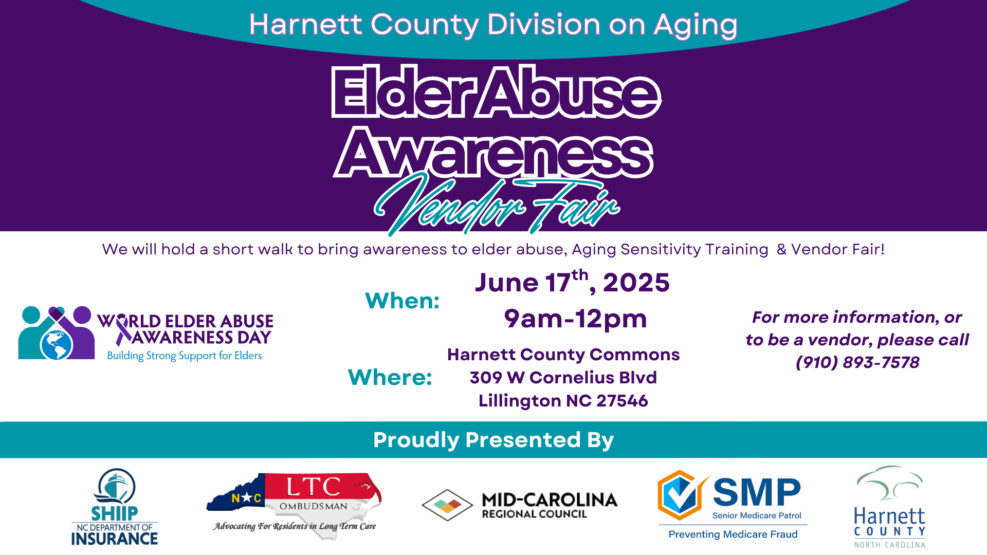 World Elder Abuse Awareness - Vendor Fair