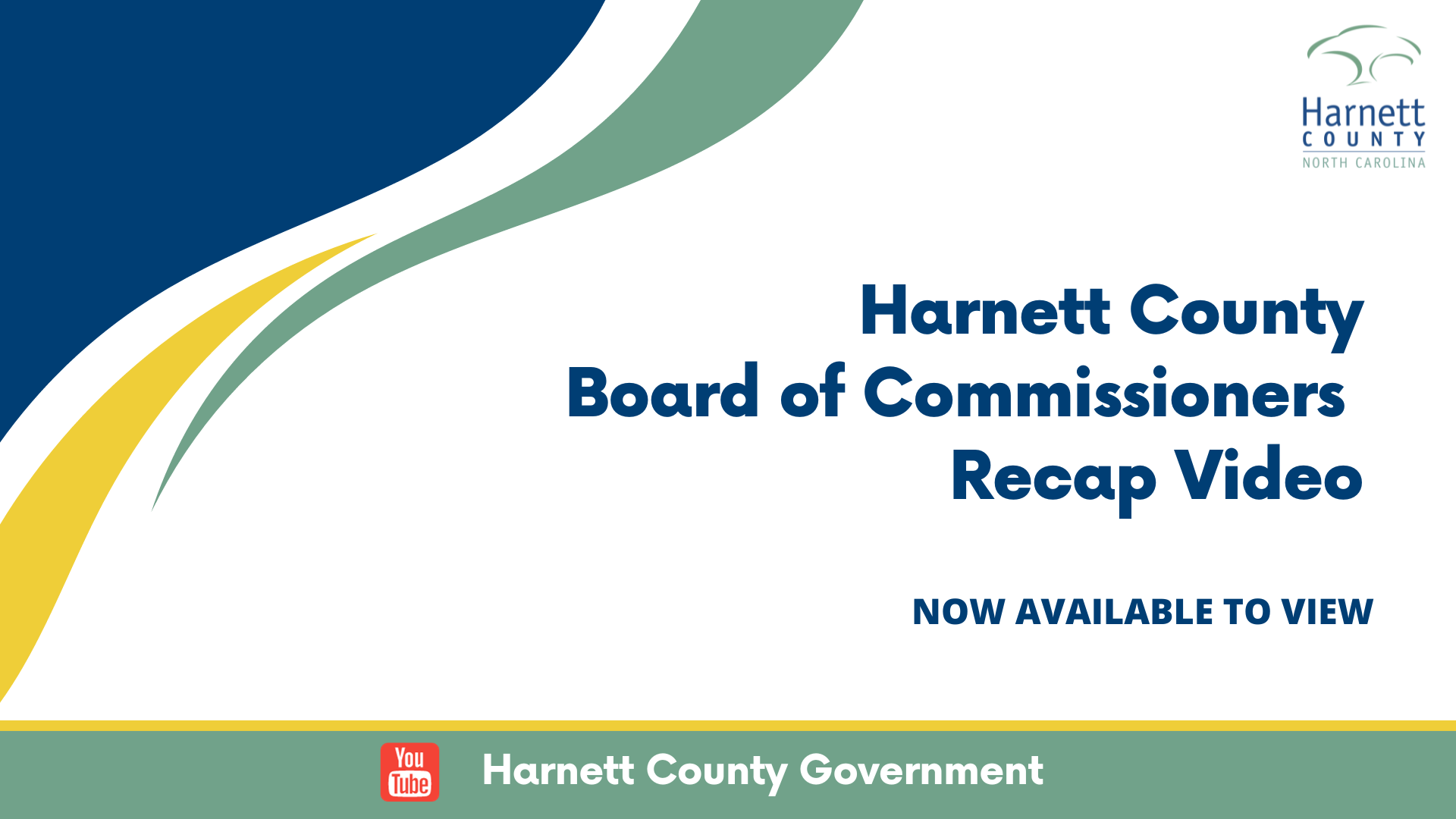 Commissioners Meeting Recap Videos