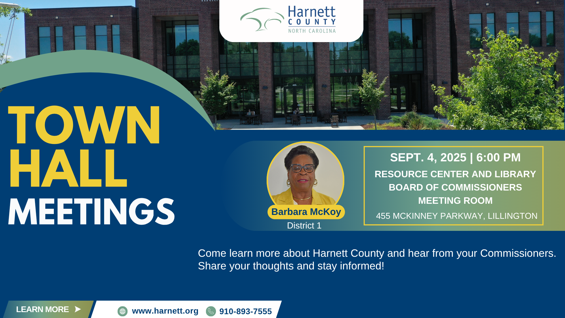 Town Hall Meeting with Commissioner McKoy