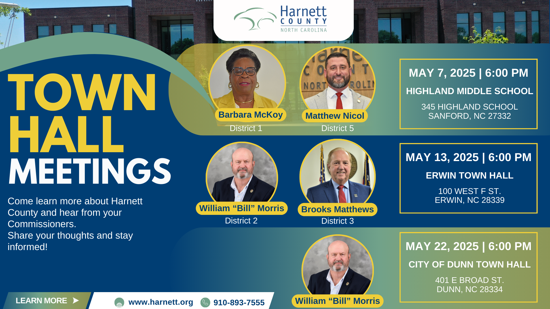 May Town Hall Meetings