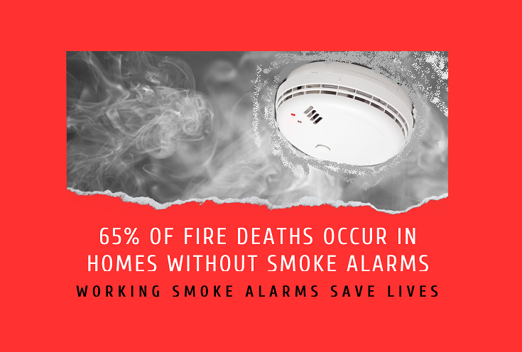 Help us reduce deaths caused by fire by getting a smoke alarm installed in your home. We can help you get it installed by clicking here. 