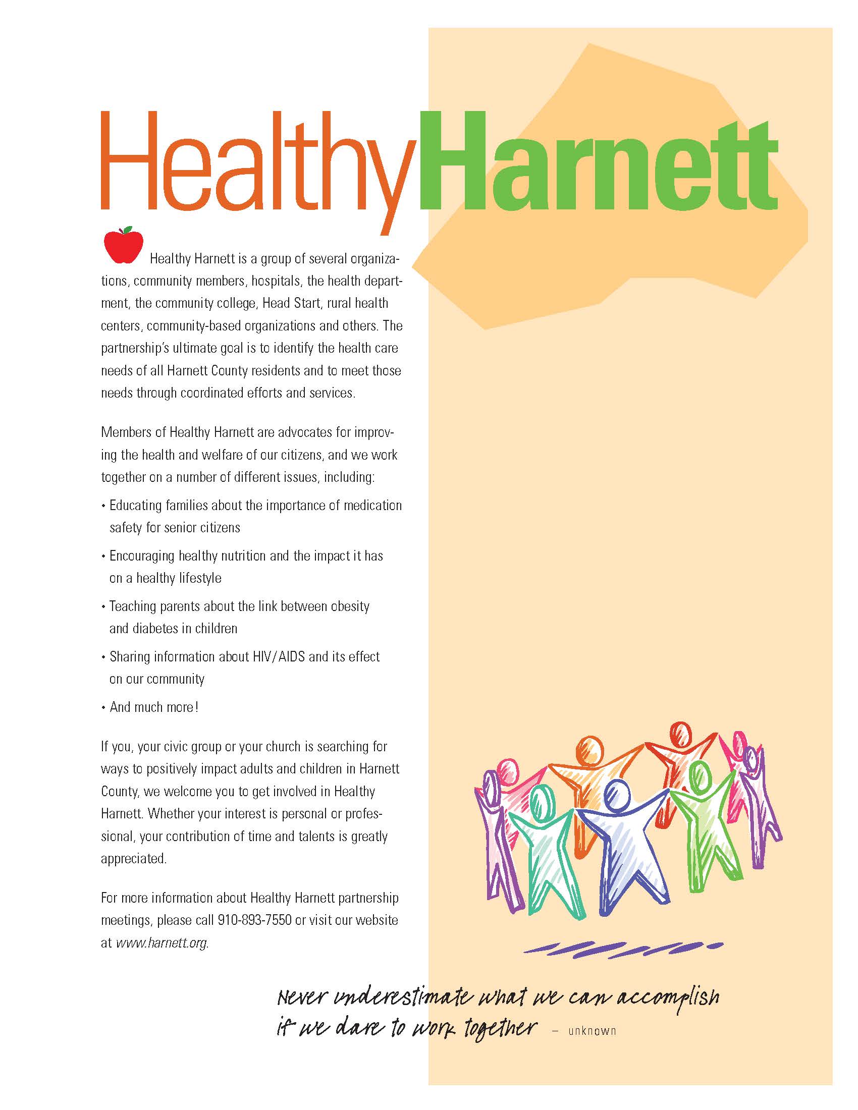 Healthy Harnett Brochure Harnett County, North Carolina