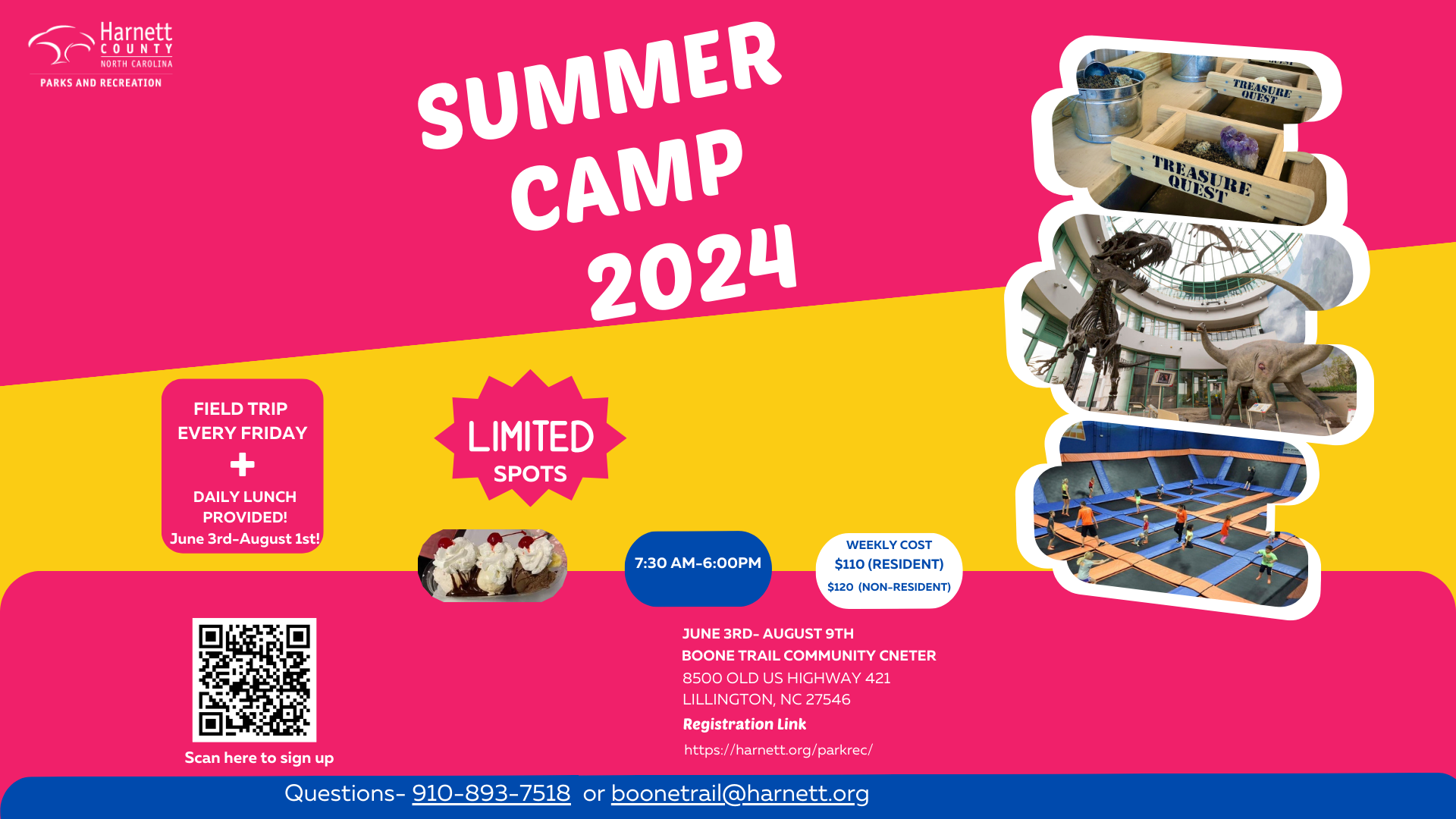 2024 Summer Camp at Boone Trail Community Center