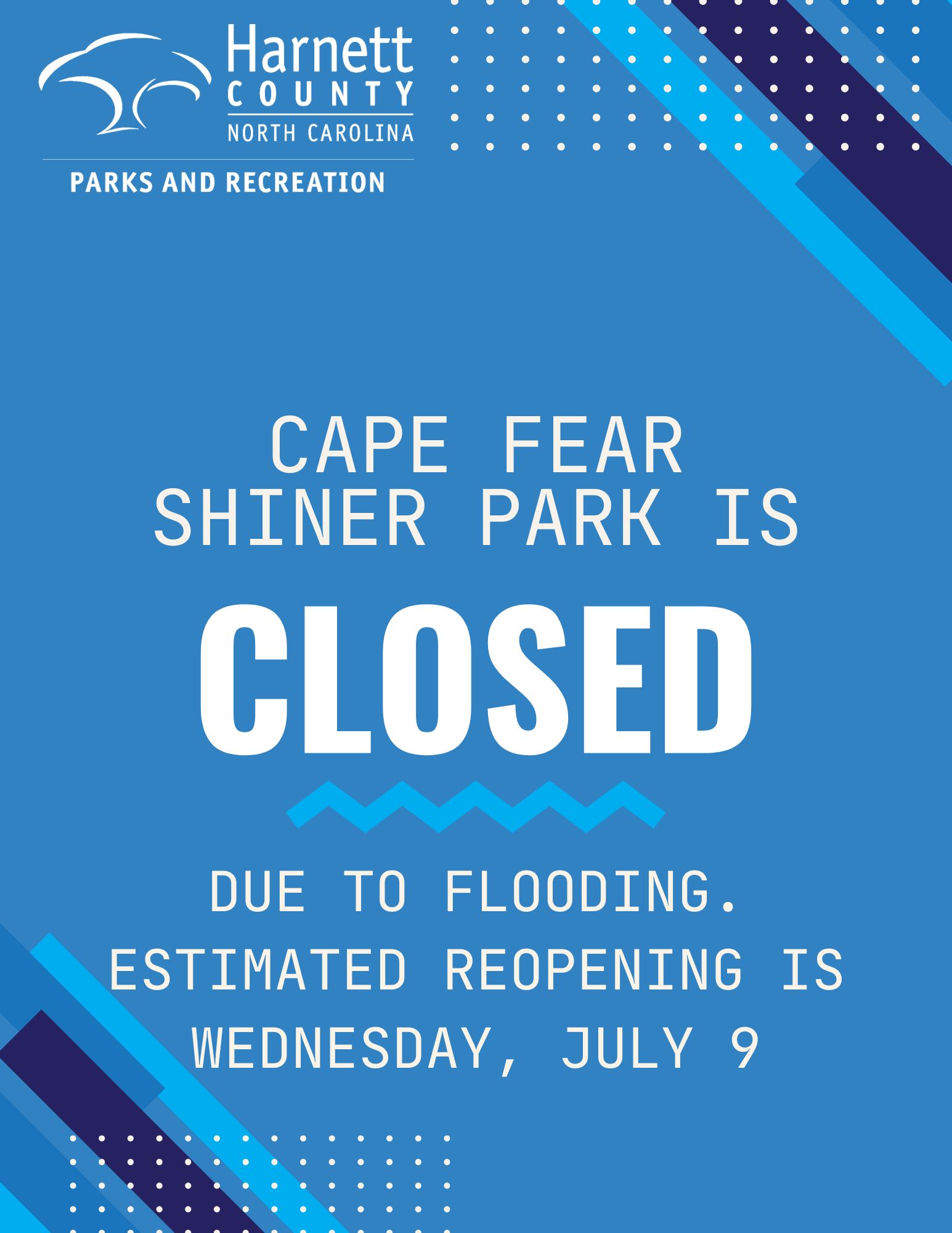 Cape Fear Shiner Park Closed