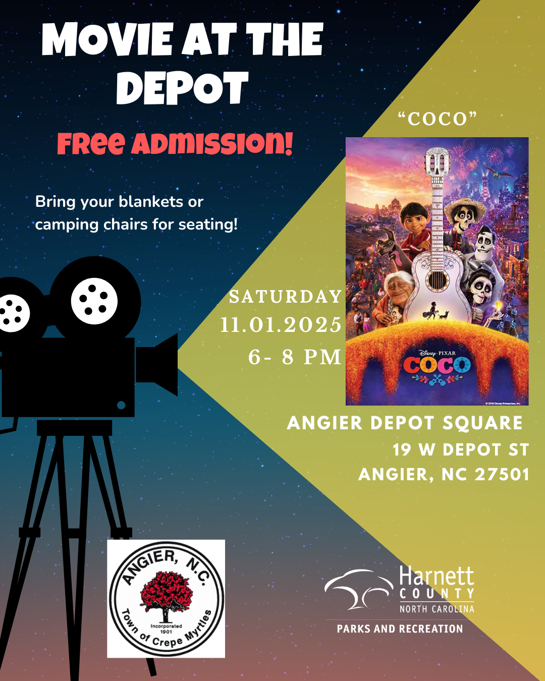 Nov 1, 2025 Movie at the Depot