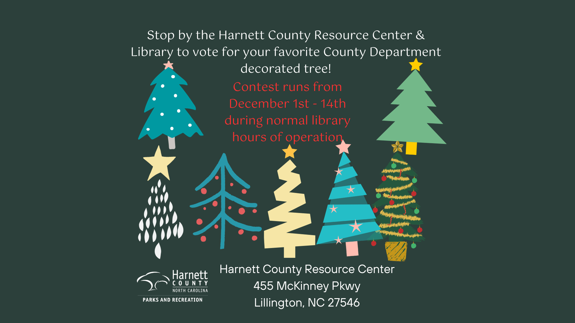 2023 Harnett County Department Tree Decorating Contest