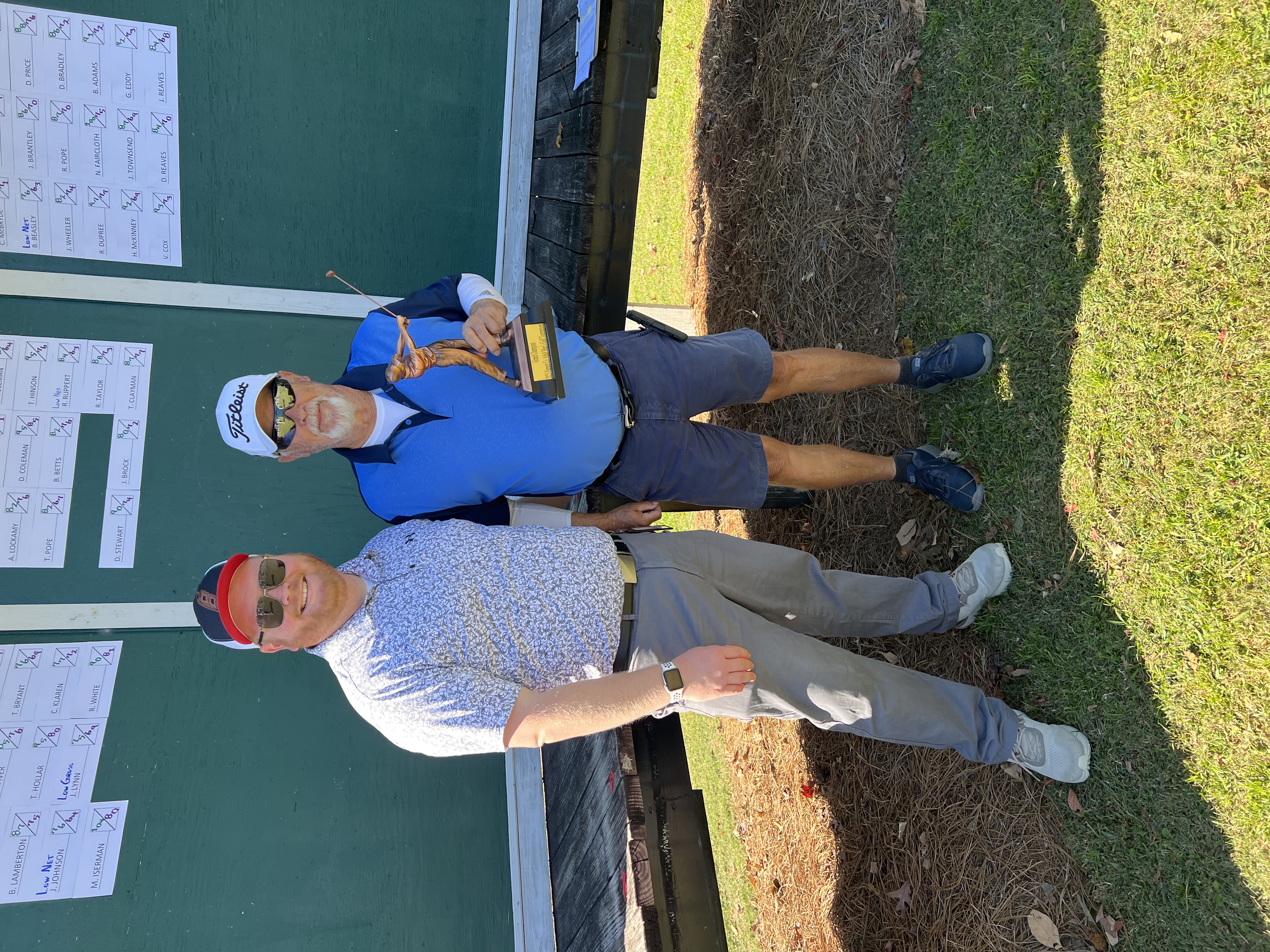 Picture of Drew Bryant with winner Randy Coleman