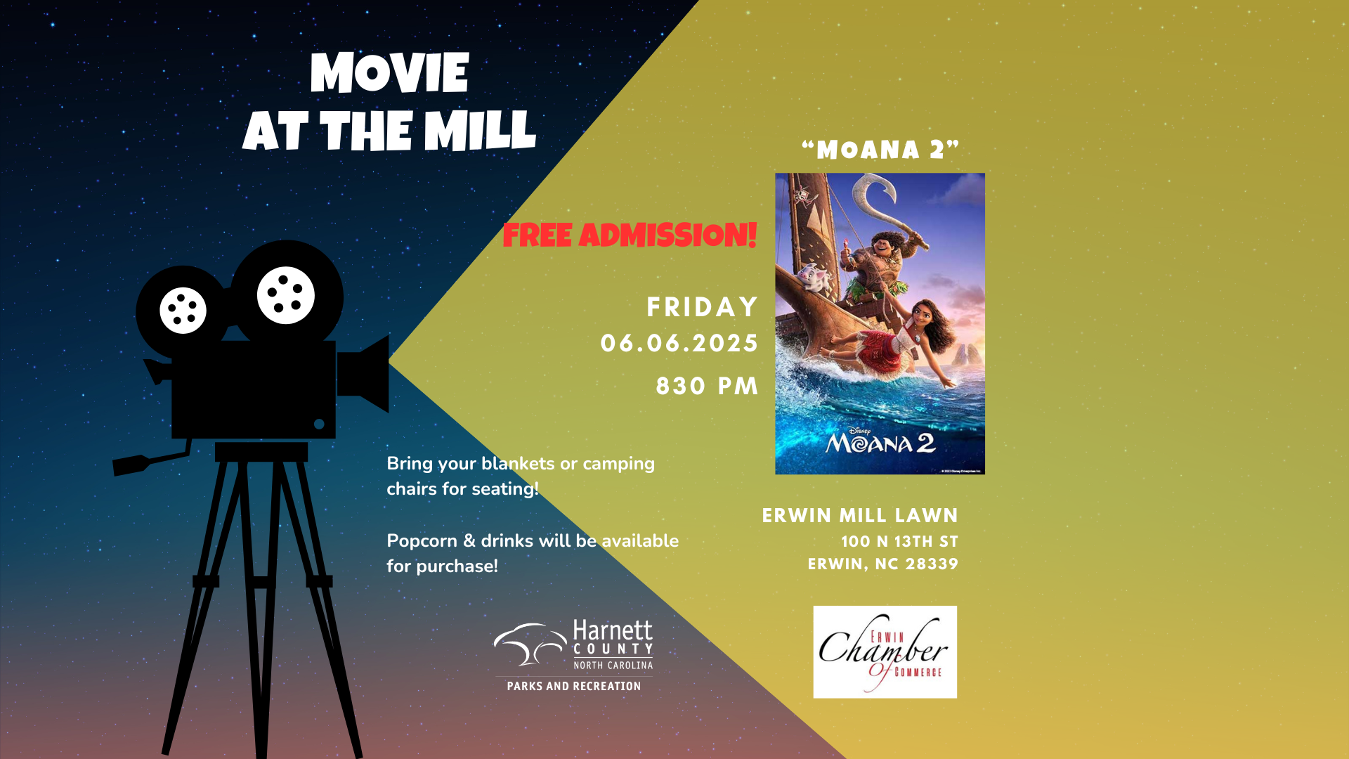 Movie at the Mill- Moana 2