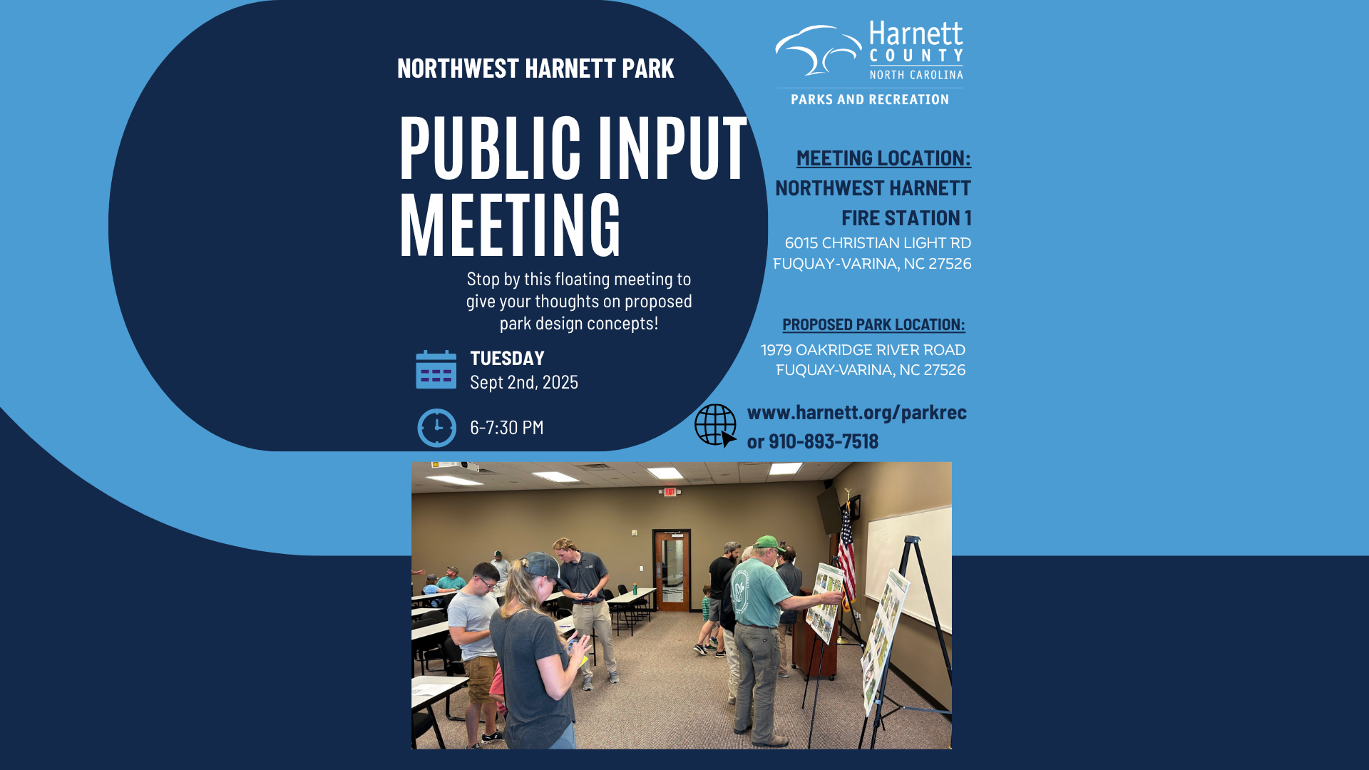 Northwest Harnett Park- Park Design Concepts Public Meeting- Sept 2, 2025