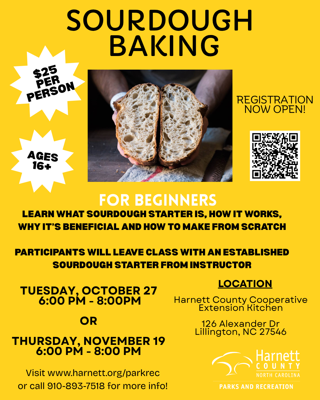 Details for Sourdough class