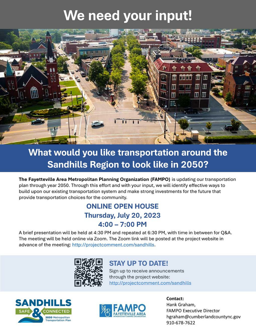 Sandhills Safe & Connected 2050 Metropolitan Transportation Plan 