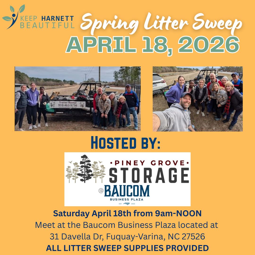 Saturday April 18th from 9am-NOON Meet at the Baucom Business Plaza located at  31 Davella Dr,