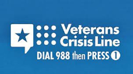 Veteran Crisis Line Dial 988 then PRESS 1/Linea de crisis para veterans/veteranos marque 988 y luego PRESIONE 1